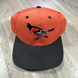 VTG Baltimore Orioles Snapback Hat MLB Baseball Twins Orange Black Cap